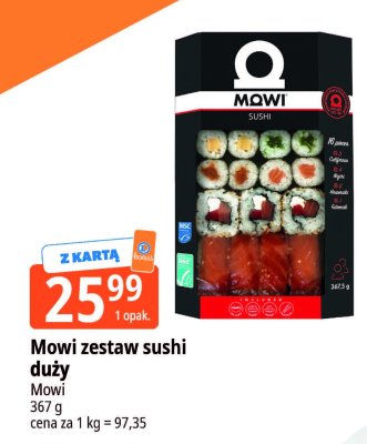 Mowi zestaw sushi duży promocja w Leclerc