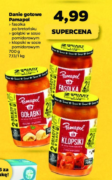 Gołąbki w sosie pomidorowym Pamapol promocje