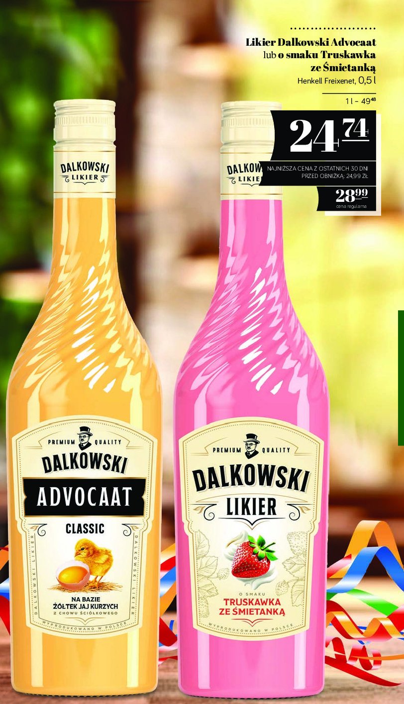 Likier DALKOWSKI ADVOCAAT promocja w POLOmarket