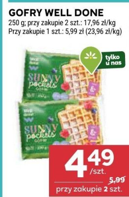 Gofry Well Done promocja w Stokrotka