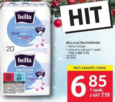 Podpaski Bella Ultra Perfecta Blue Line 20 szt. promocja w Selgros