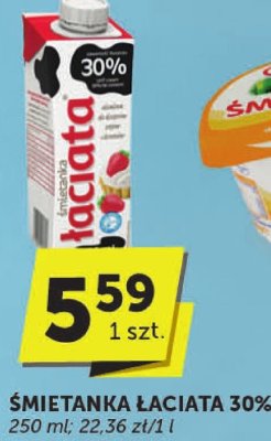 Śmietanka Łaciata 30% 250 ml promocja w ABC