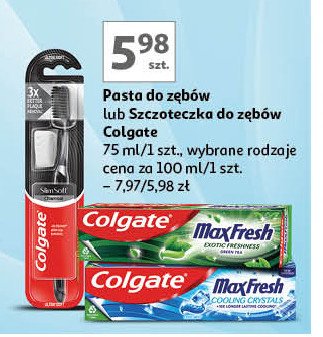 Szczoteczka do zębów miękka charcoal Colgate slim soft promocja