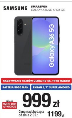 Smartfon GALAXY A36 5G 6/128 GB promocja w RTV EURO AGD