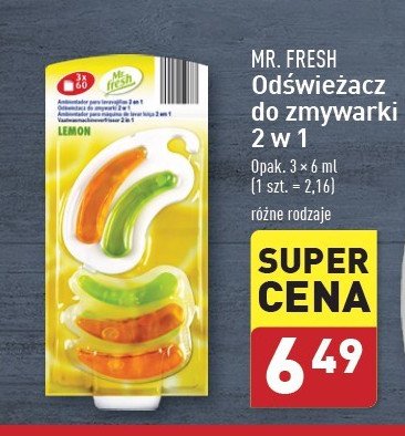 Odświeżacz do zmywarki 2w1 Mr. fresh promocja w Aldi