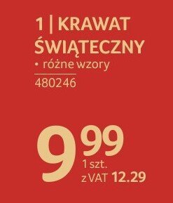 Krawat świąteczny różne wzory promocja w Selgros