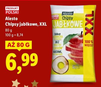 Chipsy jabłkowe, XXL promocja w Lidl