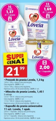 Kapsułki do prania uniwersalne 11 szt. Lovela, 1 opak. promocja w Twój Market