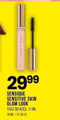 Tusz do rzęs Sensique Sensitive Skin Glam Look promocja w Drogerie Natura