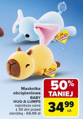 Maskotka obciążeniowa Baby  promocja w Carrefour