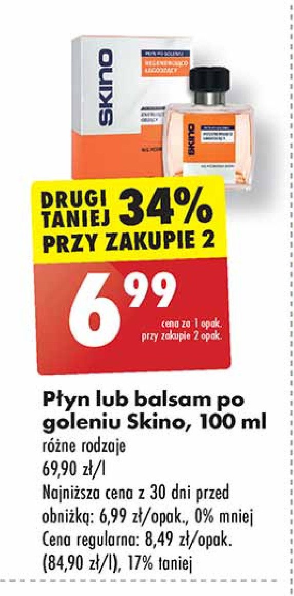 Płyn łagodzący Skino for men łagodzi promocja