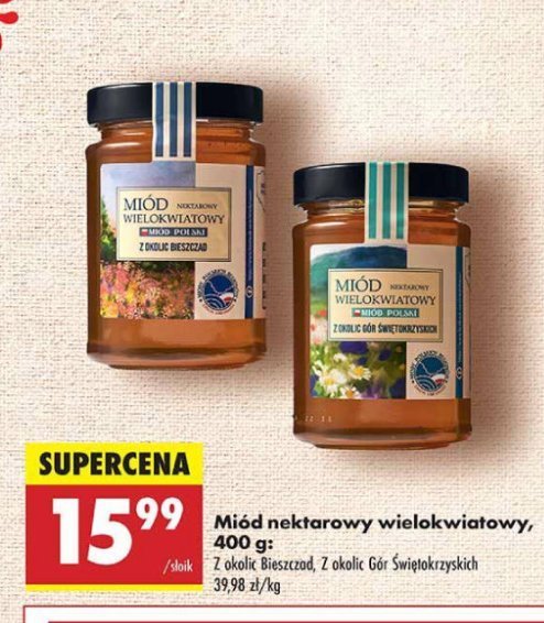 Miód wielokwiatowy z okolic bieszczad promocja