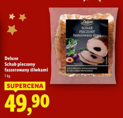 Schab pieczony faszerowany śliwką  promocja w Lidl
