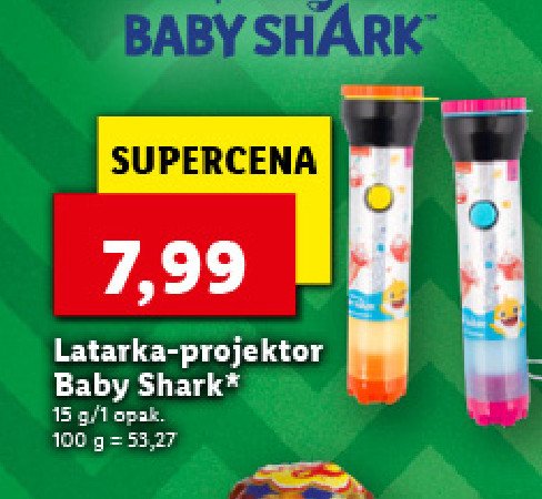 Latarka-projektor baby shark promocja