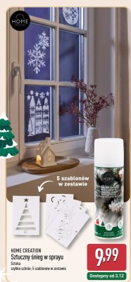 Sztuczny śnieg w sprayu  promocja w Aldi