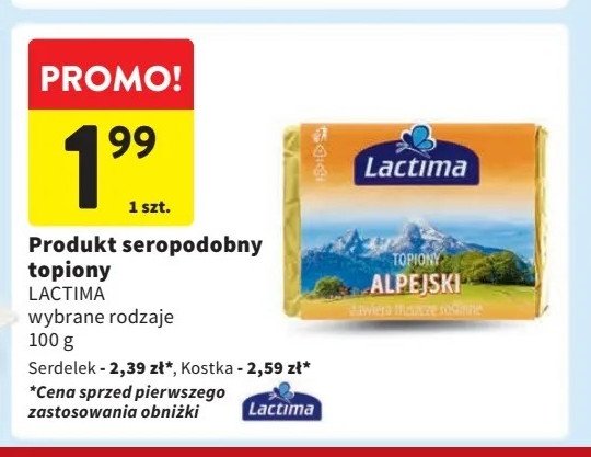 Ser topiony alpejski Lactima promocja