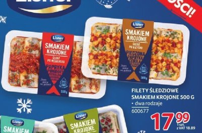 Filety śledziowe smakiem krojone Lisner 500 g promocja w Selgros