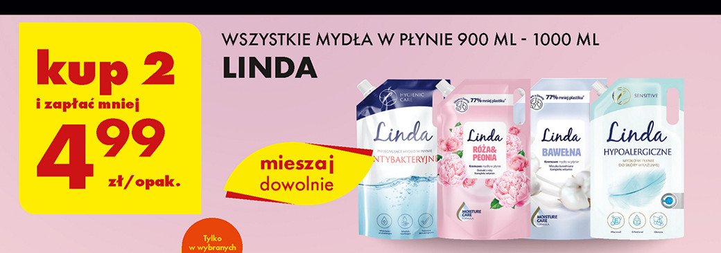 Mydło w płynie hypoalergiczne Linda promocja