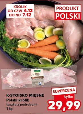Królik tuszka z podrobami Polski K-STOISKO MIĘSNE promocja w Kaufland