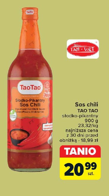 Sos chilli słodko-pikantny Tao tao promocja