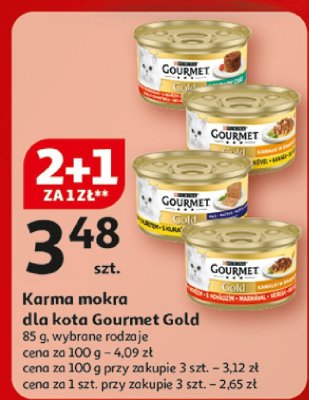 Karma mokra dla kota Gourmet Gold promocja w Auchan