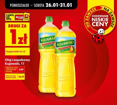 Olej rzepakowy 1 l promocja w Biedronka