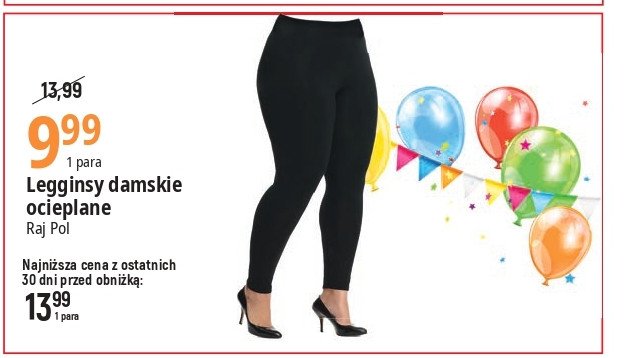 Legginsy damskie ocieplane Raj-pol promocja