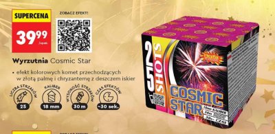 Wyrzutnia fajerwerków Cosmic Star promocja w Biedronka