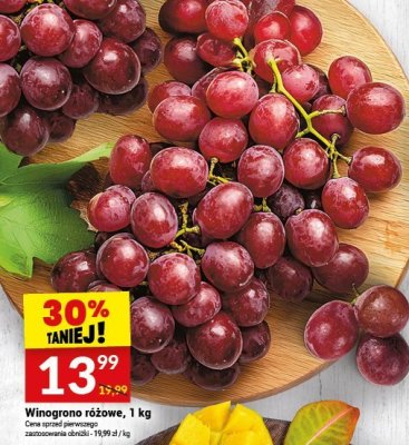 Winogrona różowe promocja w Twój Market