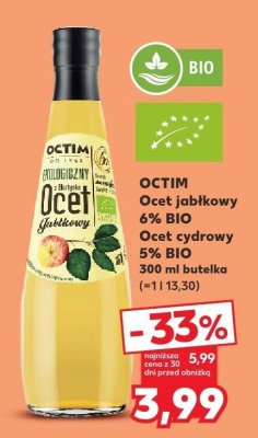 Ocet cydrowy 5% BIO promocja w Kaufland