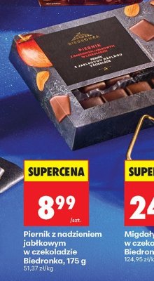 Piernik z nadzieniem jabłkowym w czekoladzie Biedronka promocja w Biedronka