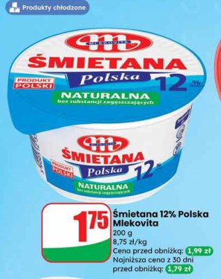 Śmietana 12% polska  promocja w Dino