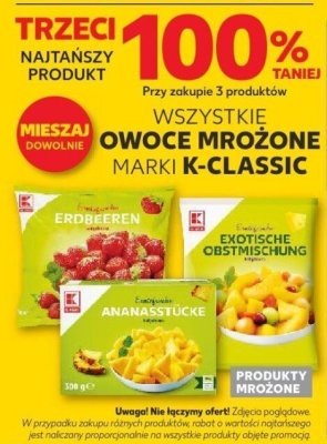 Owoce mrożone K-Classic różne rodzaje promocja w Kaufland
