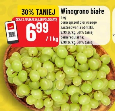 Winogrona białe promocja w POLOmarket