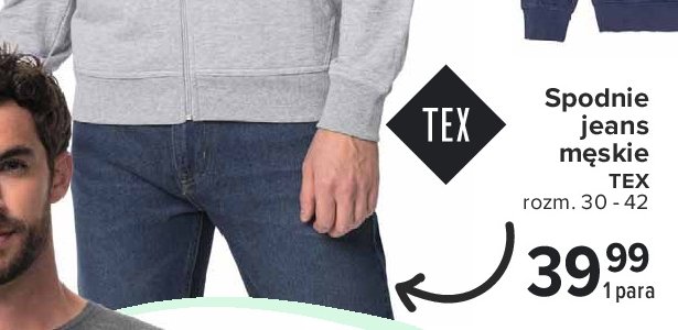 Spodnie jeans 30-42 Tex promocja