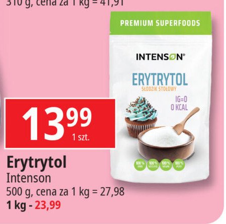 Erytrytol Intenson promocja