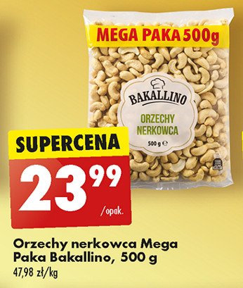 Orzechy nerkowca Bakallino promocja w Biedronka