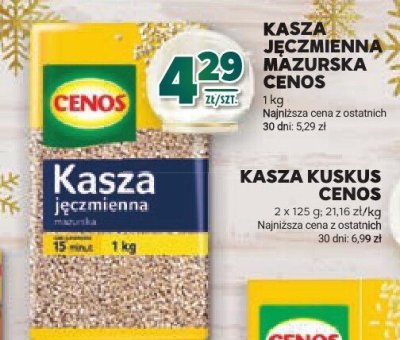 Kasza jęczmienna mazurska Cenos promocja w Stokrotka