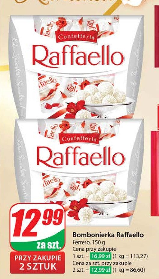 Bombonierka Raffaello promocja w Dino