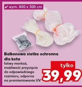 Siatka balkonowa dla kota 400 x 300 cm promocja