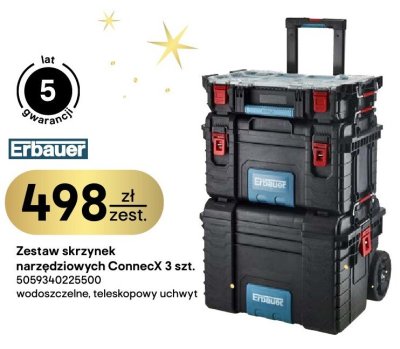 Zestaw skrzynek narzędziowych X-Connexx 3 szt. Erbauer promocja w Castorama