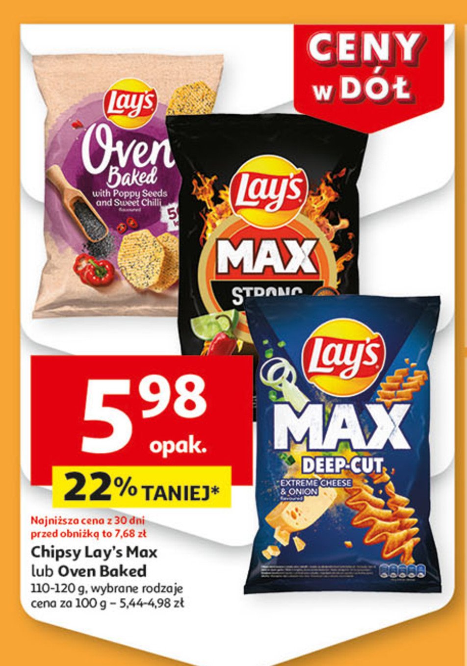 Chipsy mak z pikatną papryką Lay's oven baked (prosto z pieca) Frito lay lay's promocja