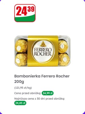 Bombonierka Ferrero Rocher 200 g promocja w Dino