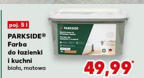 Farba do łazienki i kuchni matowa Parkside promocja w Kaufland