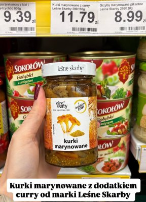Kurki marynowane z curry  promocja w Dino