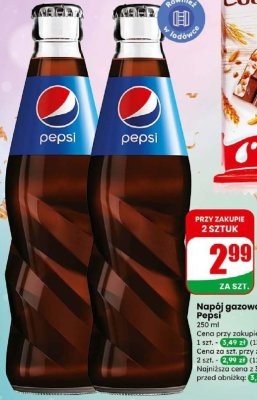 Napój gazowany w szklanej butelce 250 ml promocja w Dino