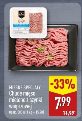 Chude mięso mielone z szynki wieprzowej Mięsne Specjały 500 g promocja w Aldi