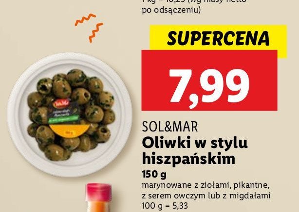 Oliwki zielone bez pestek z serem iberico Sol&mar promocja