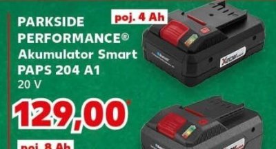 Inteligentny akumulator PARKSIDE PERFORMANCE PAPS 208 A1 20 V promocja w Kaufland
