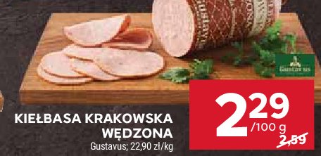 Kie艂basa krakowska w臋dzona Gustavus promocja